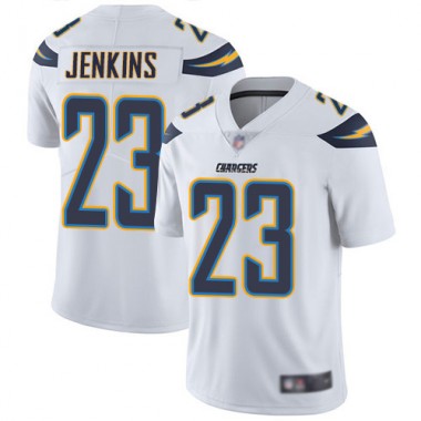 Los Angeles Chargers NFL Football Rayshawn Jenkins White Jersey Men Limited  #23 Road Vapor Untouchable